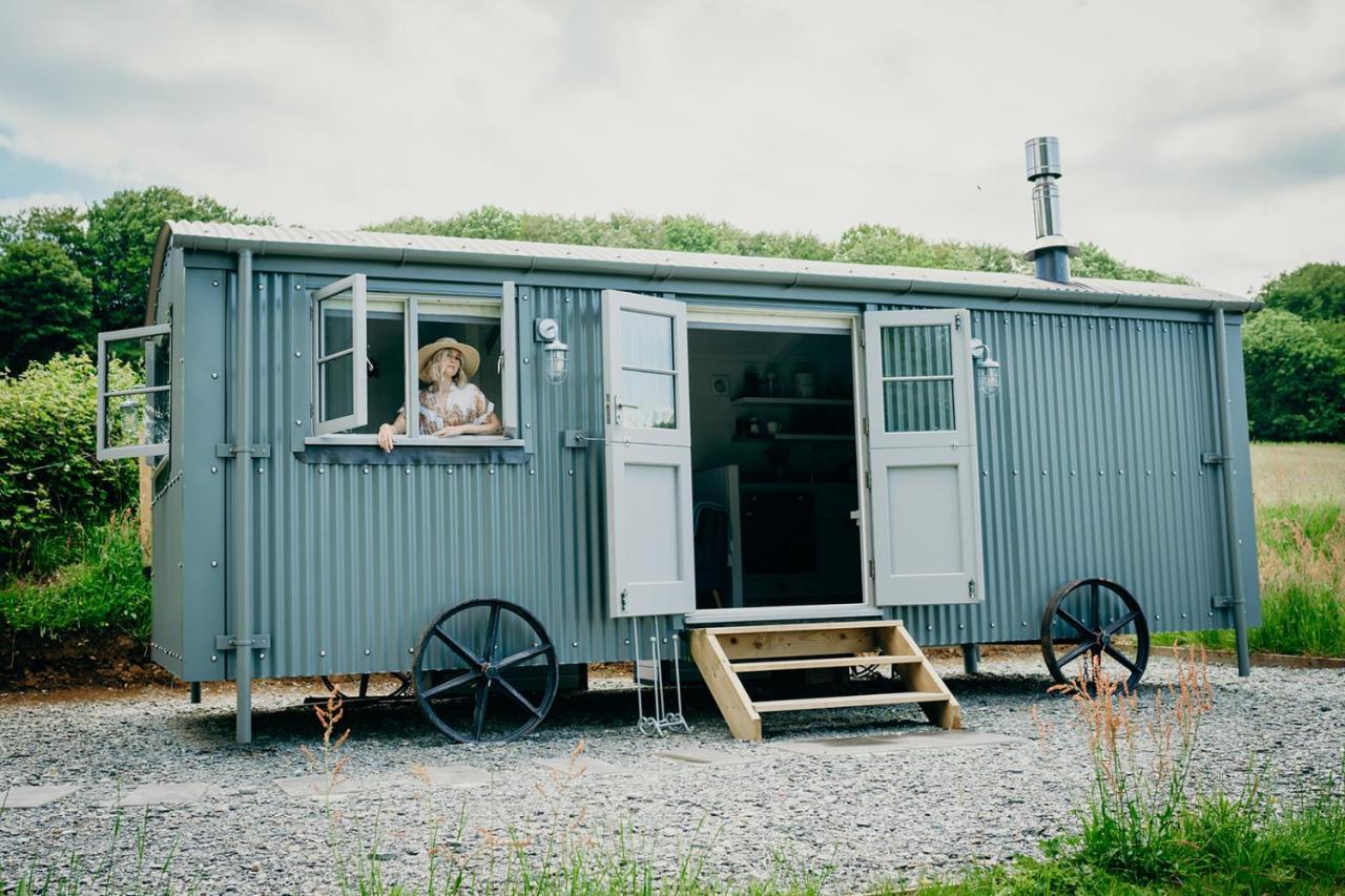 Blatchford Briar - Award Winning Private Shephards Huts With Their Own Secluded Hot Tubs Milton Abbot Exteriör bild