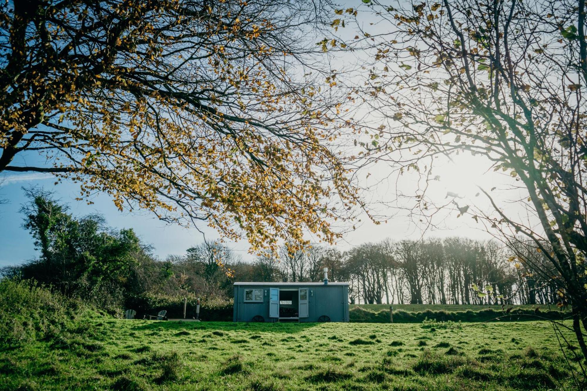 Blatchford Briar - Award Winning Private Shephards Huts With Their Own Secluded Hot Tubs Milton Abbot Exteriör bild